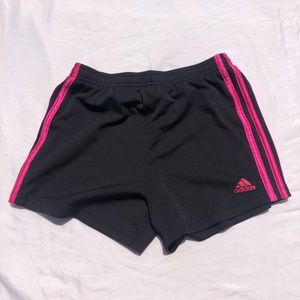 Pink adidas shorts